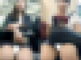 (電車対面）(顔出し)お仕事中なのに…タイトミニをお召しになって…えちえちなタイトミニ▼を見せつけちゃった…2人のOL奥さまを観