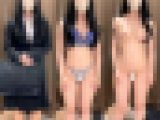 スタイル抜群の美人ハーフOLに身体検査/美巨乳を揉み、パイパンまんことアナルをくぱぁ交渉