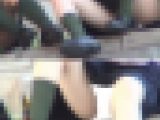J○ 美形2人組  股開きパンチラ