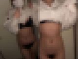 自宅玄関でコンカフェ女子に身体検査させてもらった後、立ちバックで味わいました。
