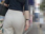 【4K高画質】ブラジリアン？鋭角ラインの清楚系JD