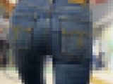 【再販】《４K・高画質》 No.916「尻肉と下半身の圧力でスキニーデニムがピッチピチ」