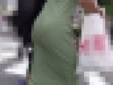 【FHD高画質】ジム帰りのギャルワンピ Tバック透け