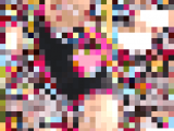 日差しで中身が透け透けになってしまったチアダンス