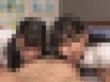 【再販】癒し系美女と天真爛漫な美女がさえないオヤジダブルフェラで昇天サービス！