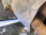 ナースを逆さ撮り！白のTバック映像！