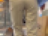 【再販】《４K・高画質》 No.961「Tとハイウエストパンツの相性は抜群！小麦色肌のプリケツOL」