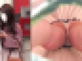 ミステリアスなお姉さんの食い込みパンティー　見つからないように側溝の中から・・・