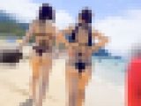 【4Ｋ60P】ビーチお散歩シリーズ☆☆☆ほぼ裸やん??！！！今夏1番のエチエチビキニギャルさんたち！アナルまで見えそうなママさん