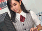 @uショップ ○宮店 ベテラン美人巨乳スタッフ 休憩中ハード生ハメ