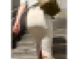 【382】全身が輝く高スタイルOLお姉さんの白ロングタイトスカート！