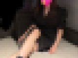 19歳S級小柄アイドル顔Yちゃん夏の中敷きボロボロ厚底靴とクタクタ黒靴下足裏