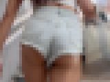 【再販】《４K・高画質》 No.1065「超ド級にハミ出しっちゃてる！極上モデルのホットパンツ」