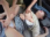 【再販】スレンダー巨乳のメスを見つけたのでラチって輪カン…口内にもマ●コにも代わる代わるチ●ポねじ込み連続中出し