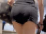 【再販】《４K・高画質》 No.1121「お下品！！５回ほど尻を上下に動かすハミ肉ホットパンツGAL」