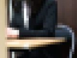 え、いいんですか！？　バレちゃっても撮影続行　スーツお姉さんの水色パンティ